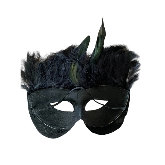 HALLOWEEN OR MARDI GRAS CAT MASK - Picture 3 of 4